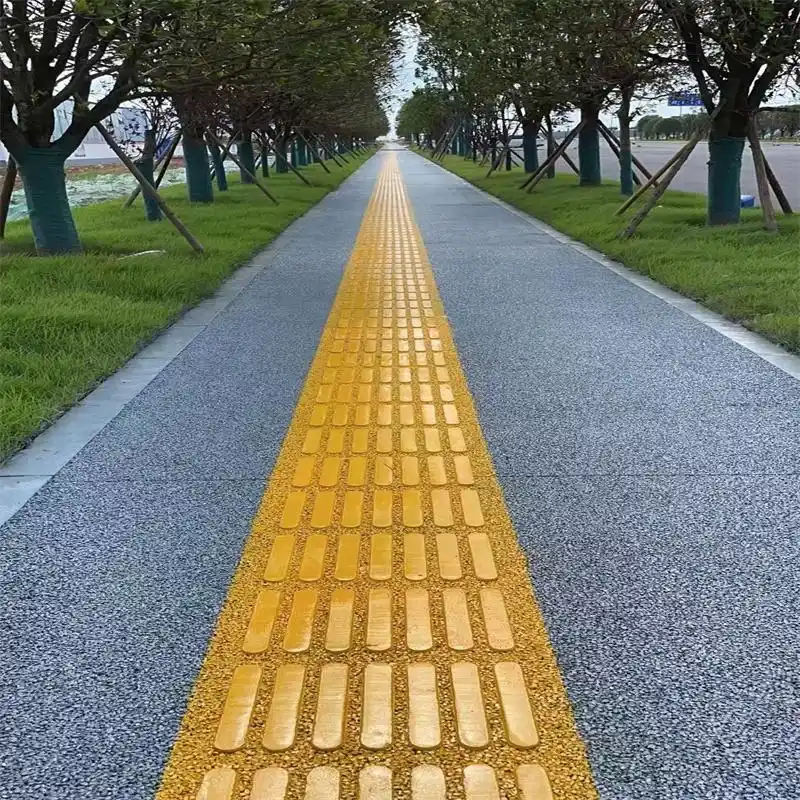Cast-in-Place Tactile Paving for Accessible Public Spaces