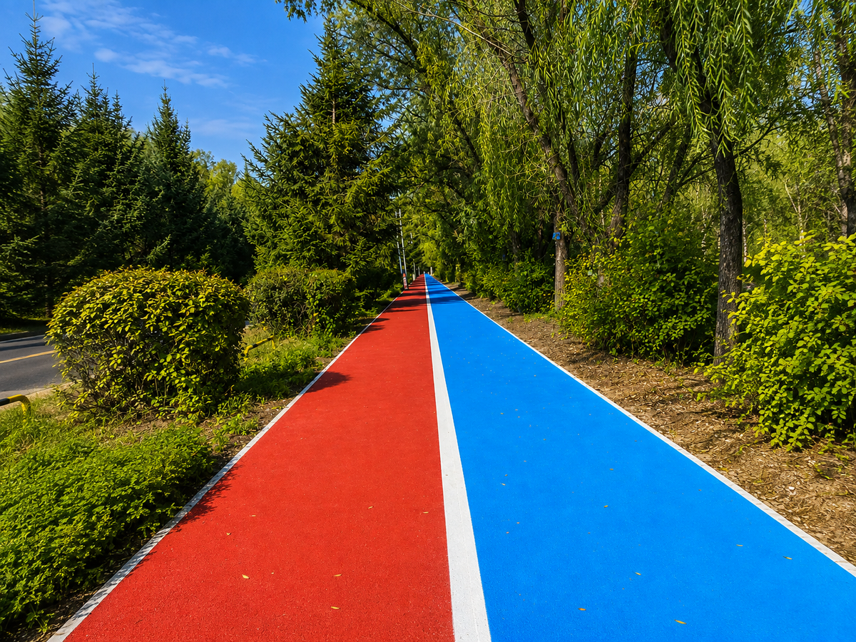 How Colored Pavement Is Changing Bike Lanes, Walkways and Public Spaces in India