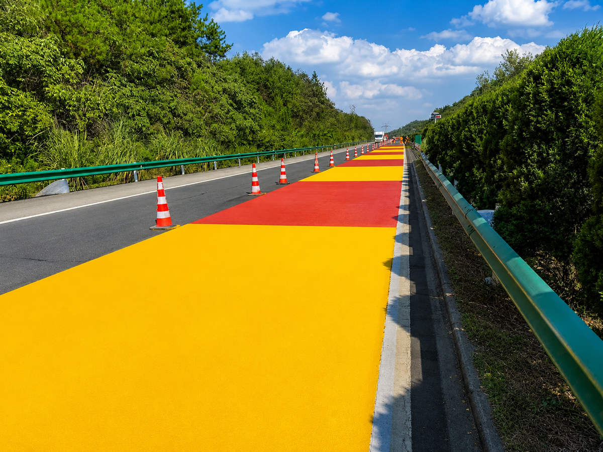 High-Visibility Anti-Slip Pavement for Safer Road Environments