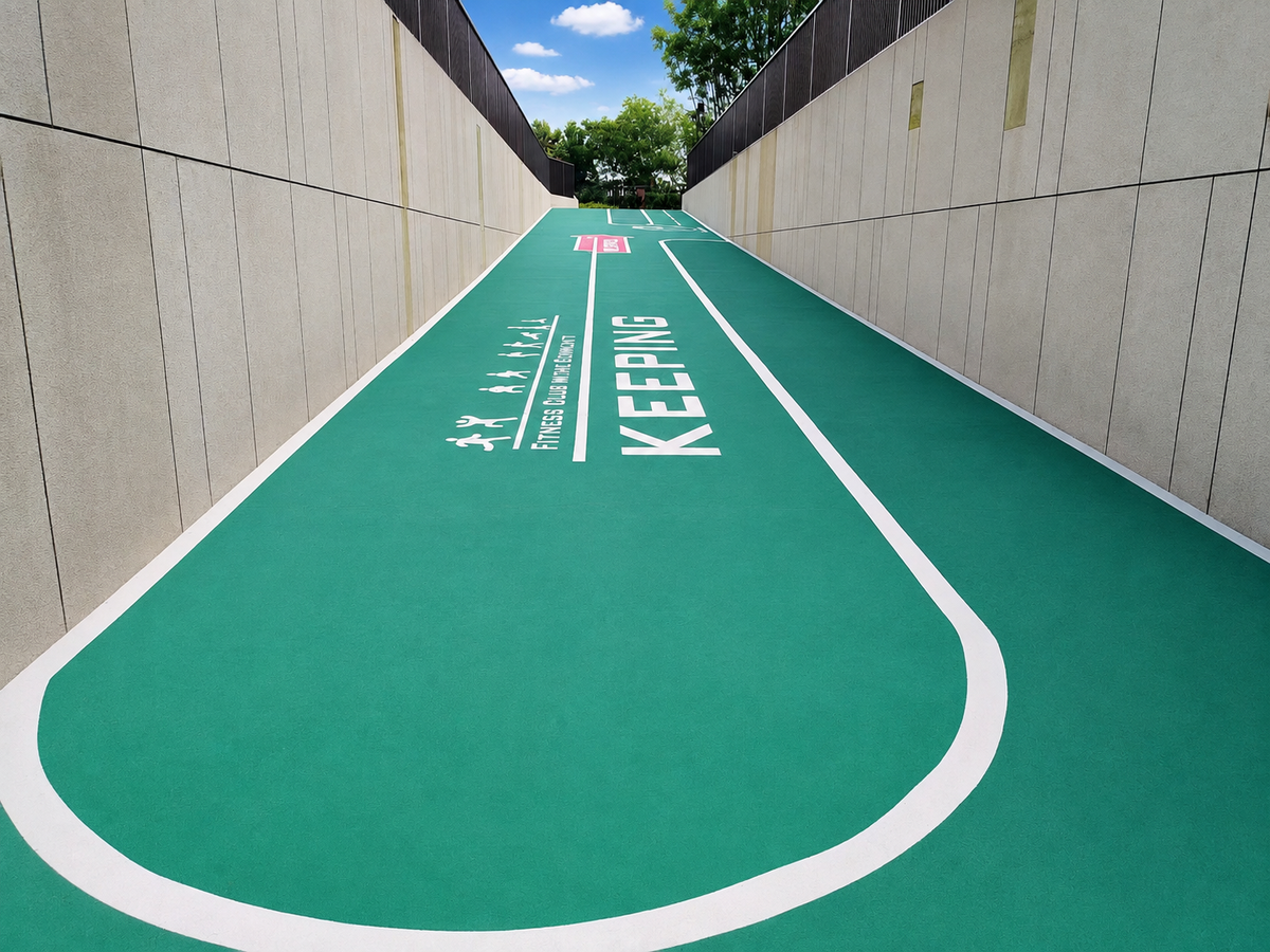 Why Colored Anti-Slip Pavement Makes Sense on Ramps and Fitness Paths