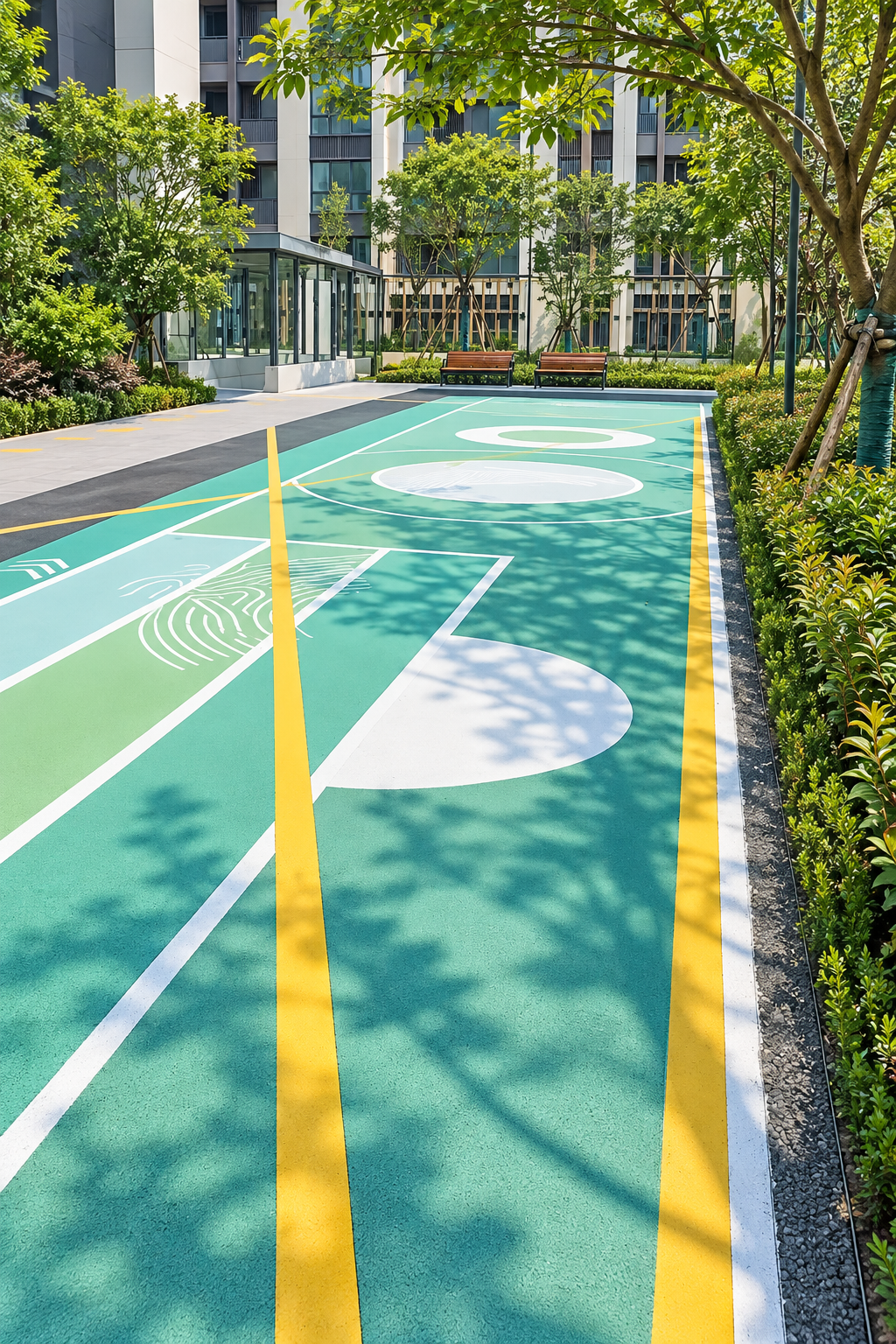 Can Hot-Mix Colored Asphalt Be Used for School Playgrounds?