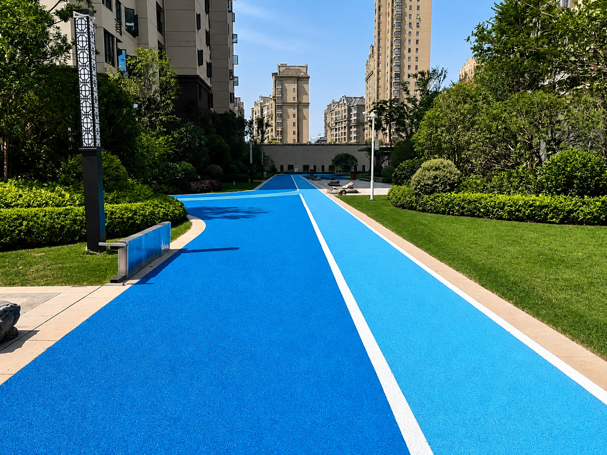 Blue Pavement for Residential Communities