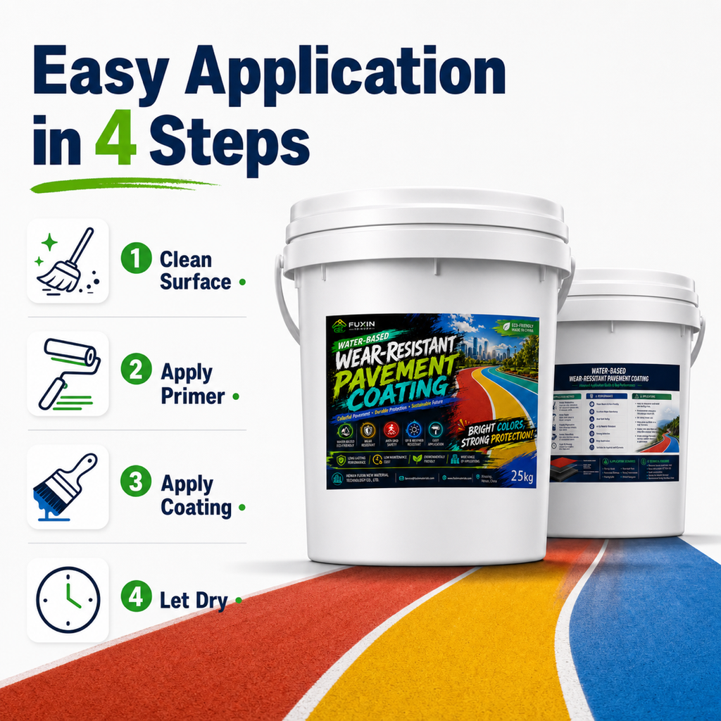 Colored pavement coating installation steps