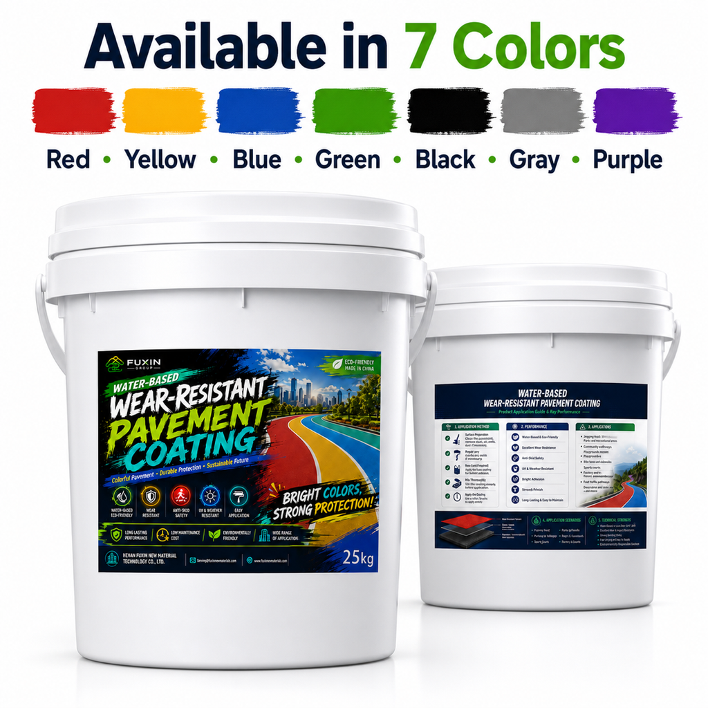 Colored pavement coating color options