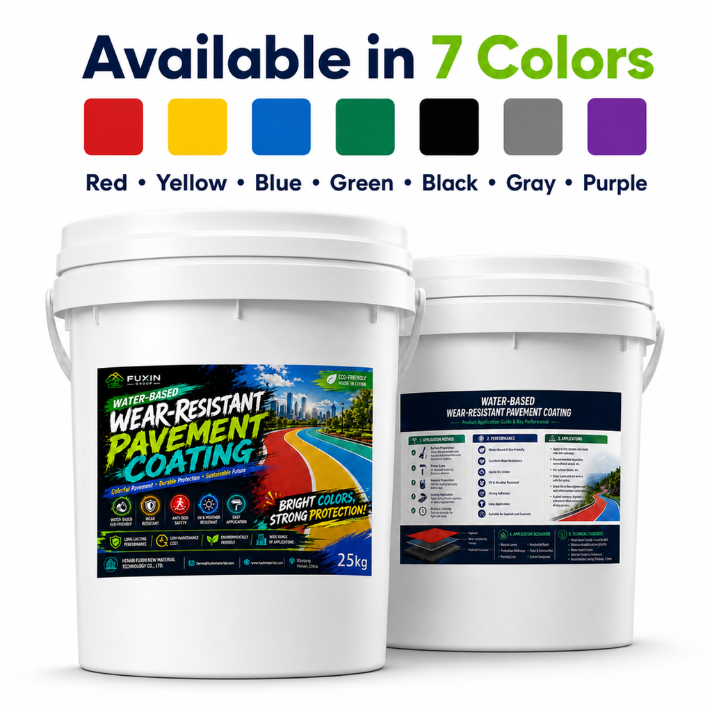 Colored pavement coating color options