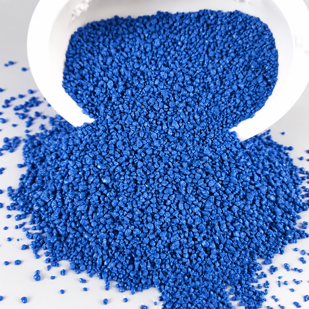 biru Agregat Keramik Berwarna untuk Perkerasan Antiselip