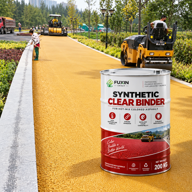 Synthetic Colorless Decolorized Asphalt Binder for Hot Mix Colored Asphalt Pavement