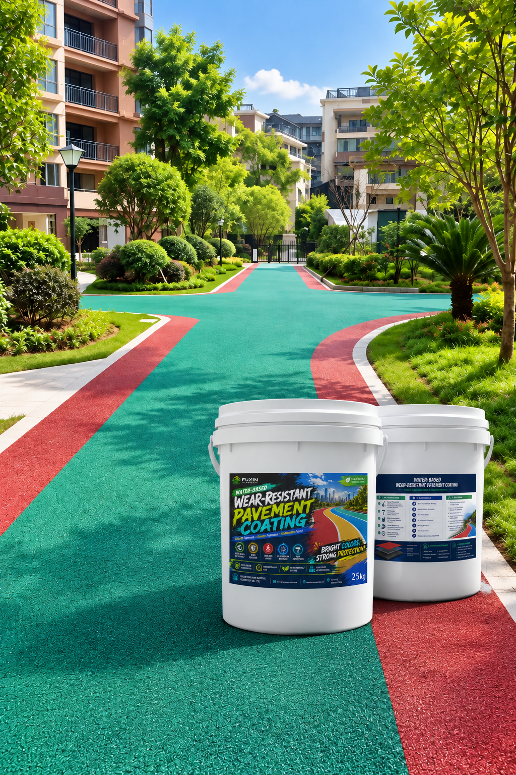 Eco Outdoor Walkway Paint para sa Community at Park