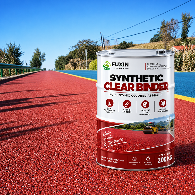 Synthetic Colorless Asphalt Binder | Hot Mix Clear Bitumen for Colored Asphalt Pavement