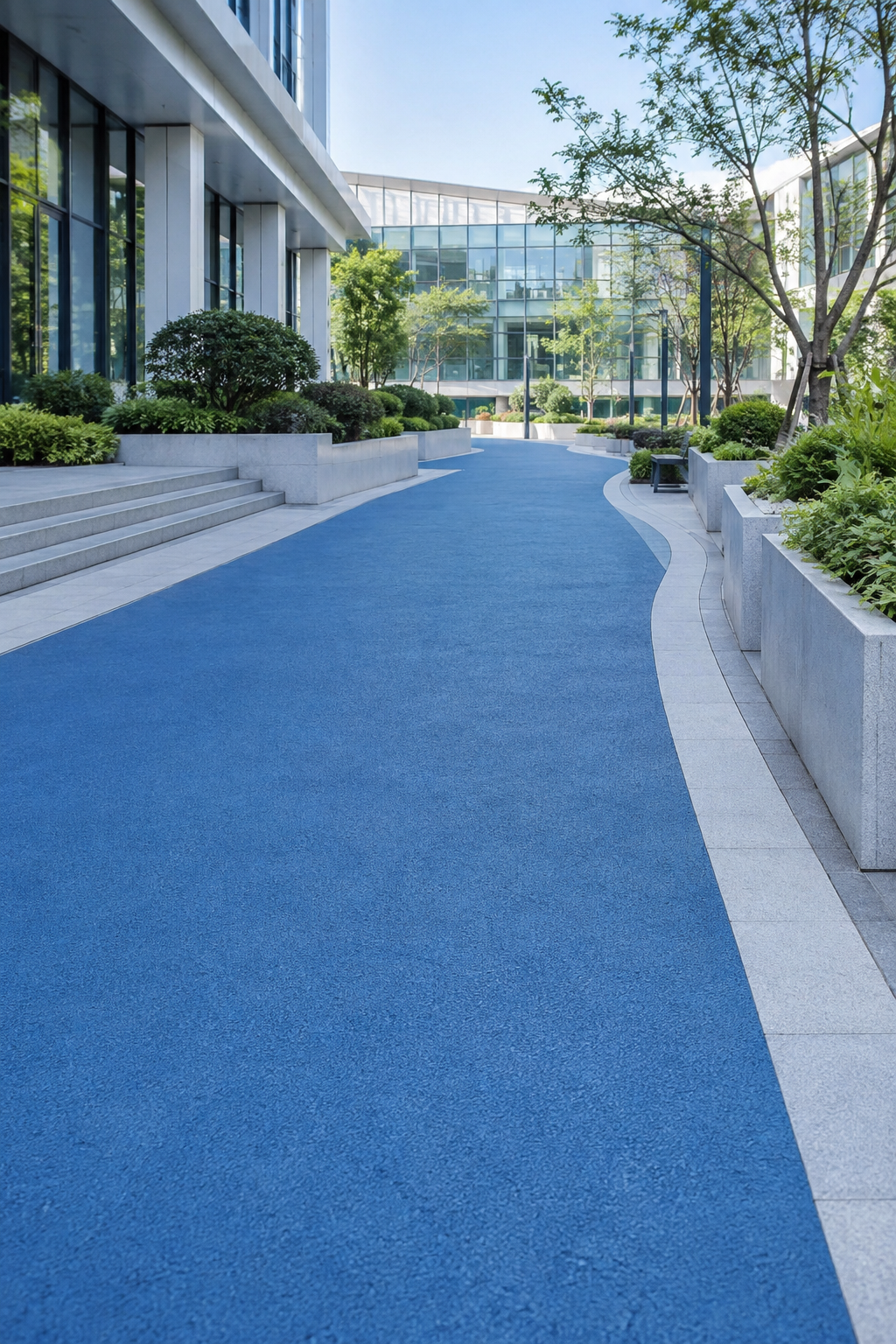 Blue Asphalt Color Coating