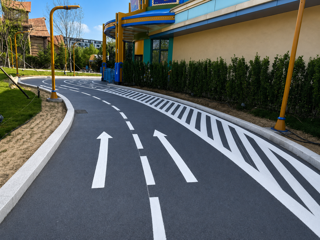High Friction Colored Surfacing – surface or material detail