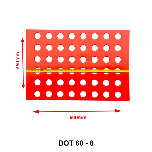 60 cm Tactile Paving Molds – 8 Bars & 8 Dots
