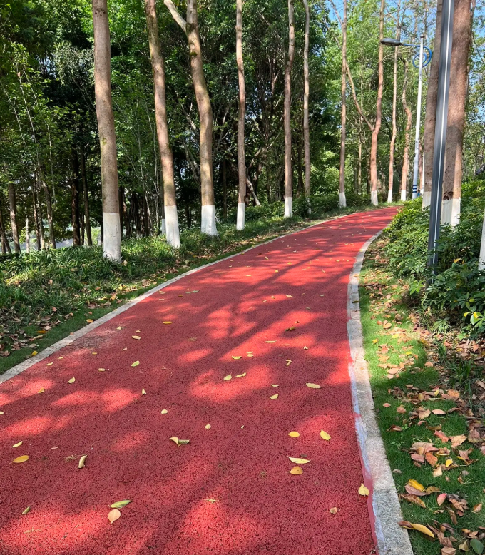 MMA Color Anti-Slip Pavement para sa Forest Park Trail at Scenic Greenway