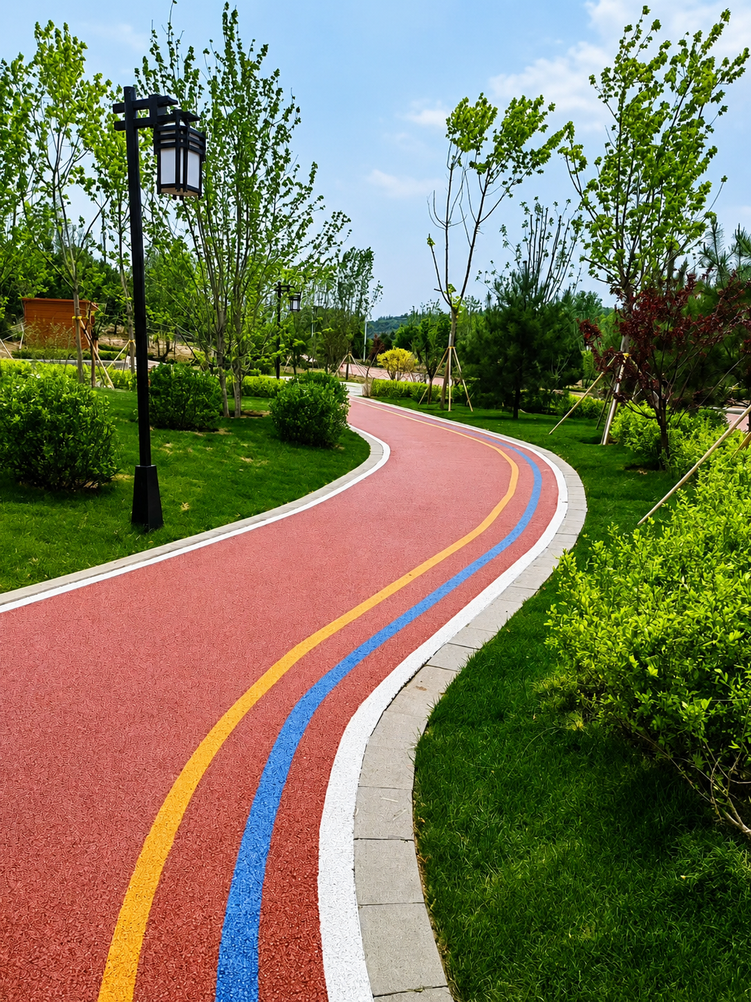 Park Yolları ve Bisiklet Şeritleri için Soğuk Karışım Renkli Asfalt