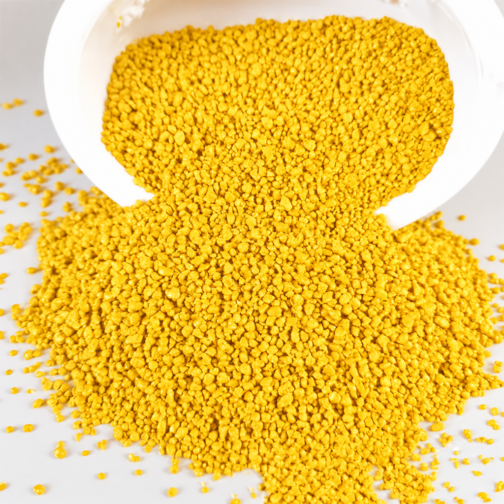Árido cerámico amarillo para pavimento antideslizante
