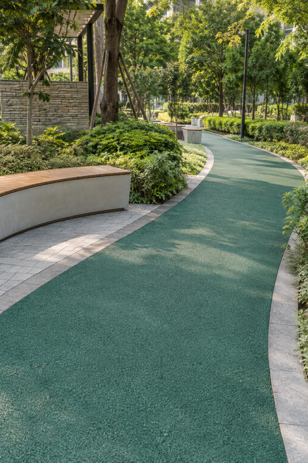 Eco-Friendly Permeable Pavement System