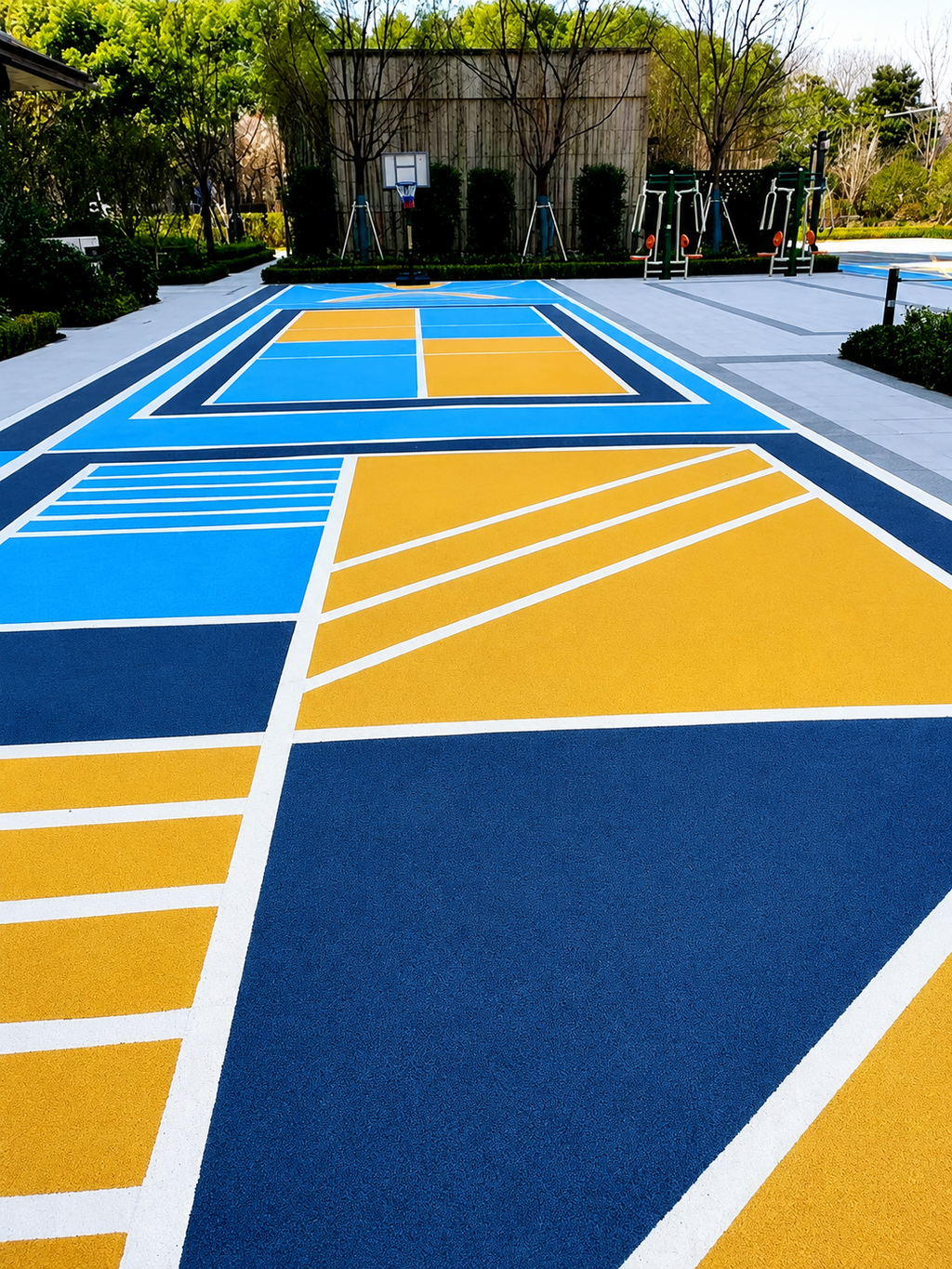 Blue Asphalt Color Coating