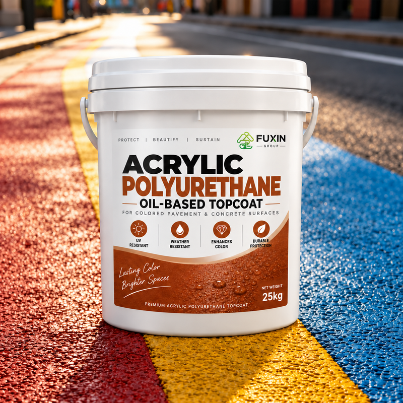 Colored Acrylic Polyurethane Topcoat for Outdoor Pavement