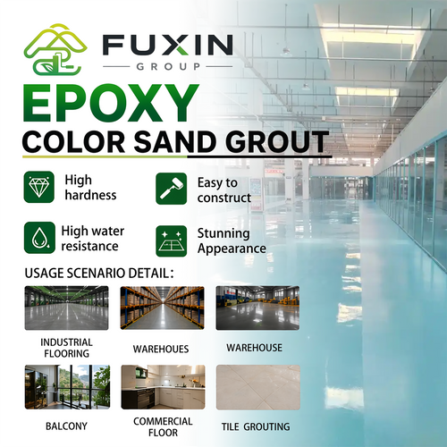 Pavimento epoxi autonivelante con arena coloreada — resumen del producto