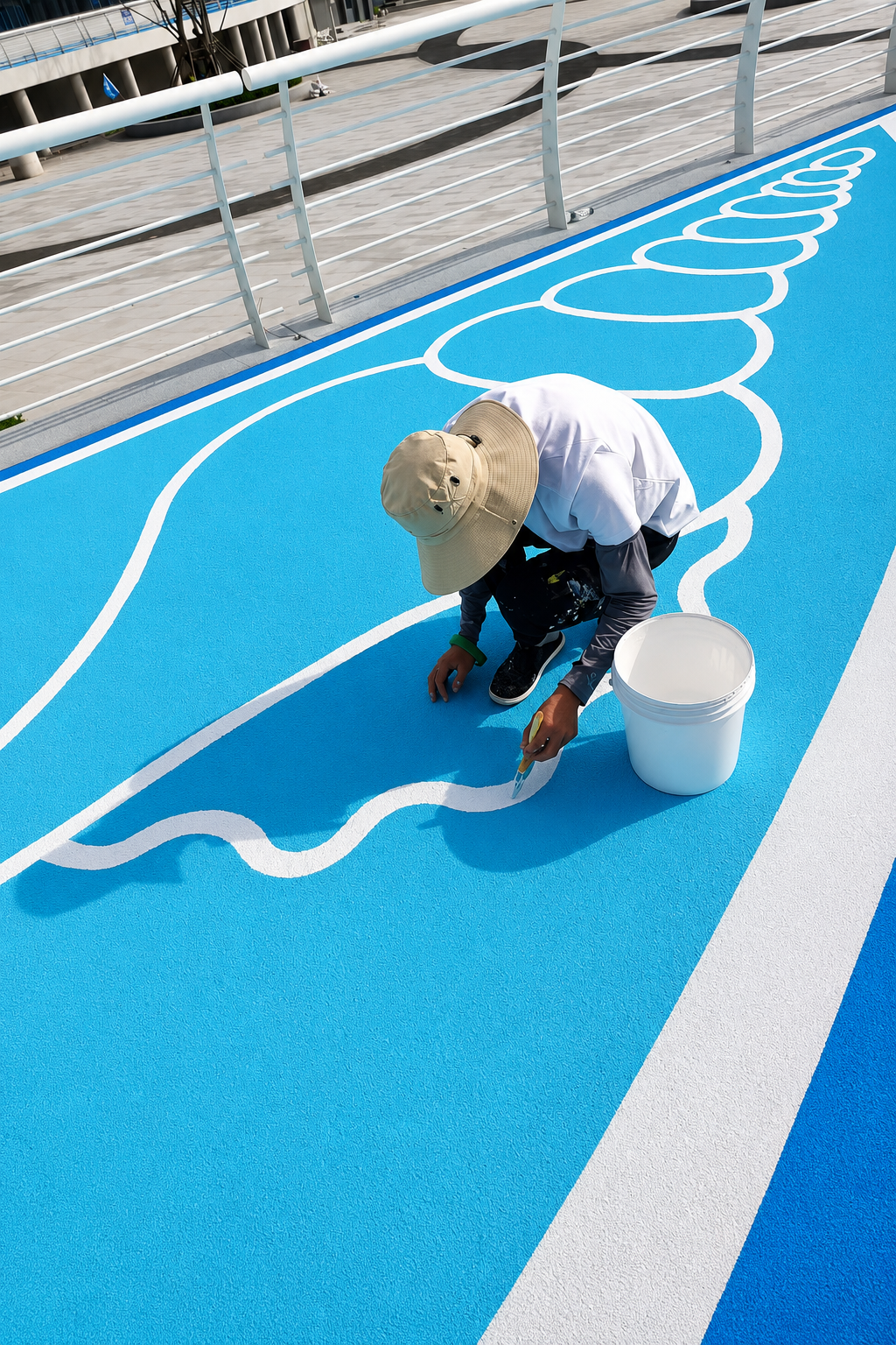 Wear-resistant colored pavement coating